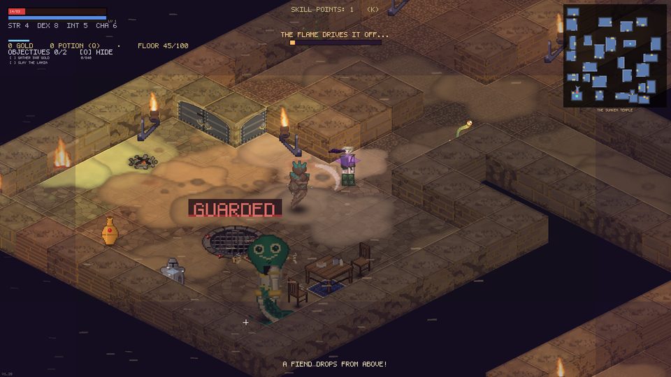 Paper Heroes screenshot: The Sunken Temple